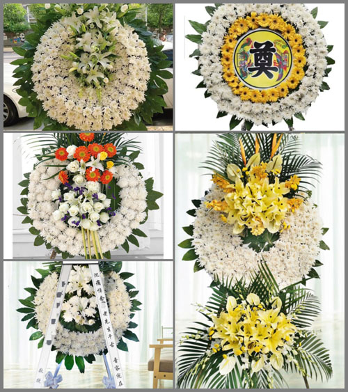 山东济宁鱼台县王庙镇陈庄村花圈速递